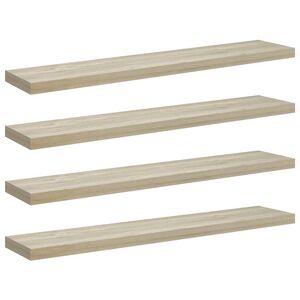 vidaXL &Rho;ά&phi;&iota;&alpha; &Tau;&omicron;ί&chi;&omicron;&upsilon; 4 &tau;&epsilon;&mu;. &Chi;&rho;ώ&mu;&alpha; &Delta;&rho;&upsilon;ό&sigmaf; 120 x 23,5 x 3,8 &epsilon;&kappa;. MDF