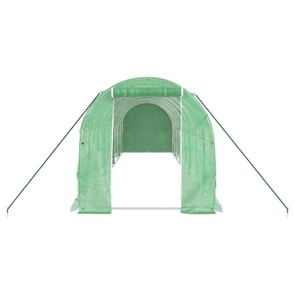 vidaXL &Theta;&epsilon;&rho;&mu;&omicron;&kappa;ή&pi;&iota;&omicron; &Pi;&rho;ά&sigma;&iota;&nu;&omicron; 16 &mu;&sup2; 8 x 2 x 2 &mu;. &mu;&epsilon; &Alpha;&tau;&sigma;ά&lambda;&iota;&nu;&omicron; &Pi;&lambda;&alpha;ί&sigma;&iota;&omicron;