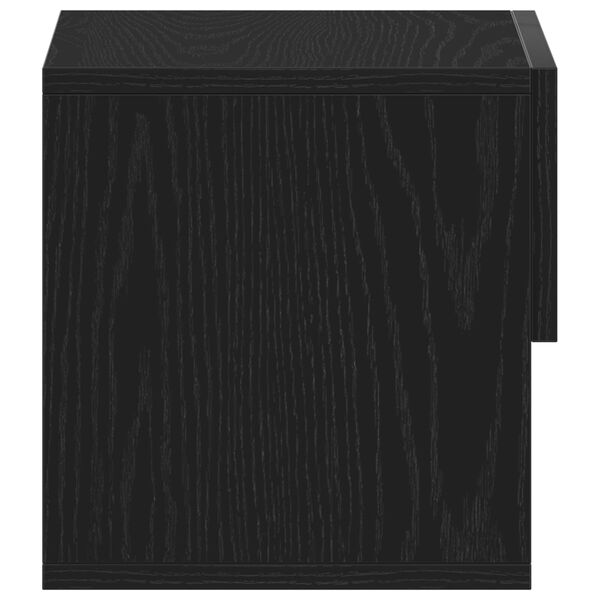 vidaXL Κομοδίνο 2 pcs Μαύρη δρυς 46 x 29.5 x 30 εκ. Επεξεργασμένο ξύλο