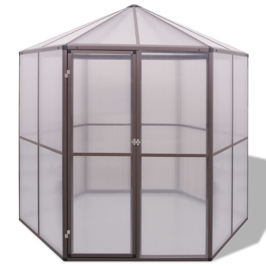 vidaXL Θερμοκήπιο 240 x 211 x 232 εκ. Αλουμινίου