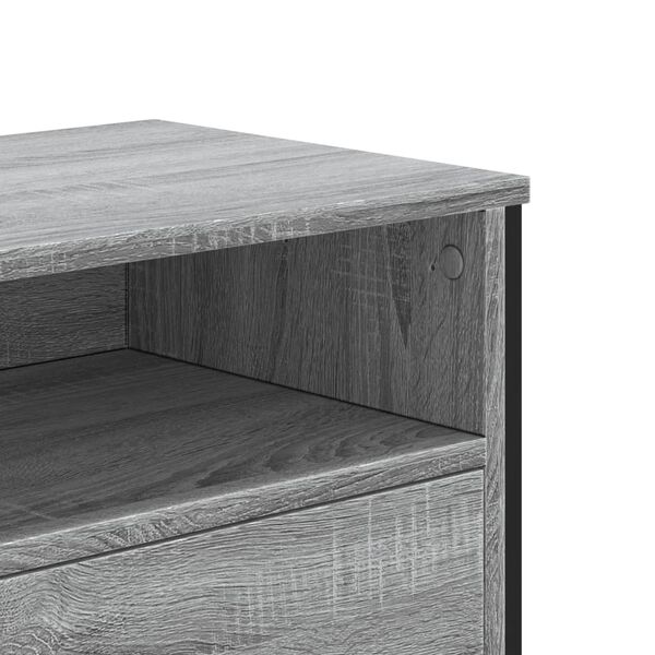 vidaXL Έπιπλο Τηλεόρασης Γκρι Sonoma 122x34x41 εκ. από Επεξεργ. Ξύλο