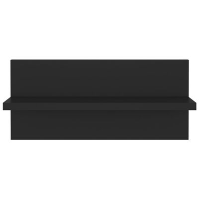 vidaXL Ραφιέρες Τοίχου 4 τεμ. Μαύρες 40 x 11,5 x 18 εκ από Μοριοσανίδα