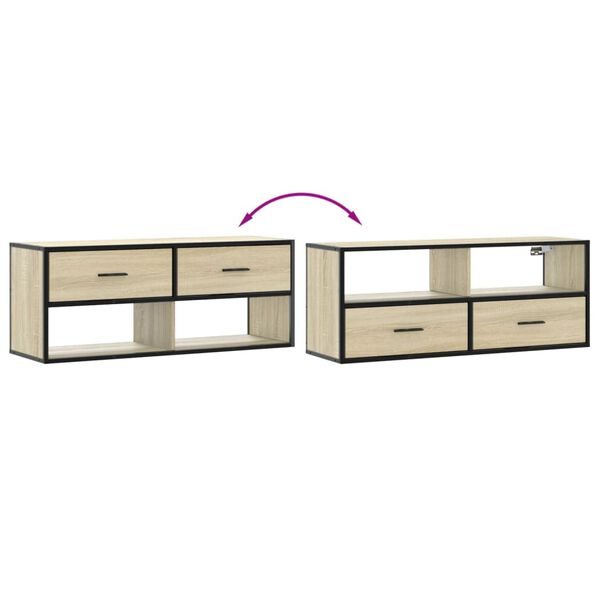 vidaXL Έπιπλο Τηλεόρασης Sonoma Δρυς 100x31x39,5 εκ. Επεξ. Ξύλο