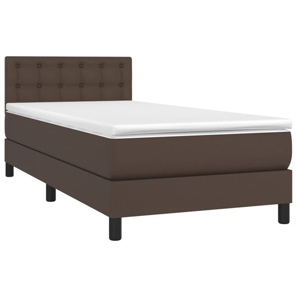 vidaXL &Kappa;&rho;&epsilon;&beta;ά&tau;&iota; Boxspring &mu;&epsilon; &Sigma;&tau;&rho;ώ&mu;&alpha; & LED &Kappa;&alpha;&phi;έ 80x200 &epsilon;&kappa;. &Sigma;&upsilon;&nu;&theta;. &Delta;έ&rho;&mu;&alpha;