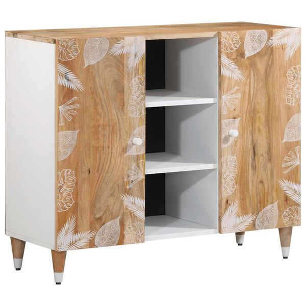 vidaXL Sideboard 90x33,5x75 cm &mu;&alpha;&sigma;ί&phi; &xi;ύ&lambda;&omicron; Mango
