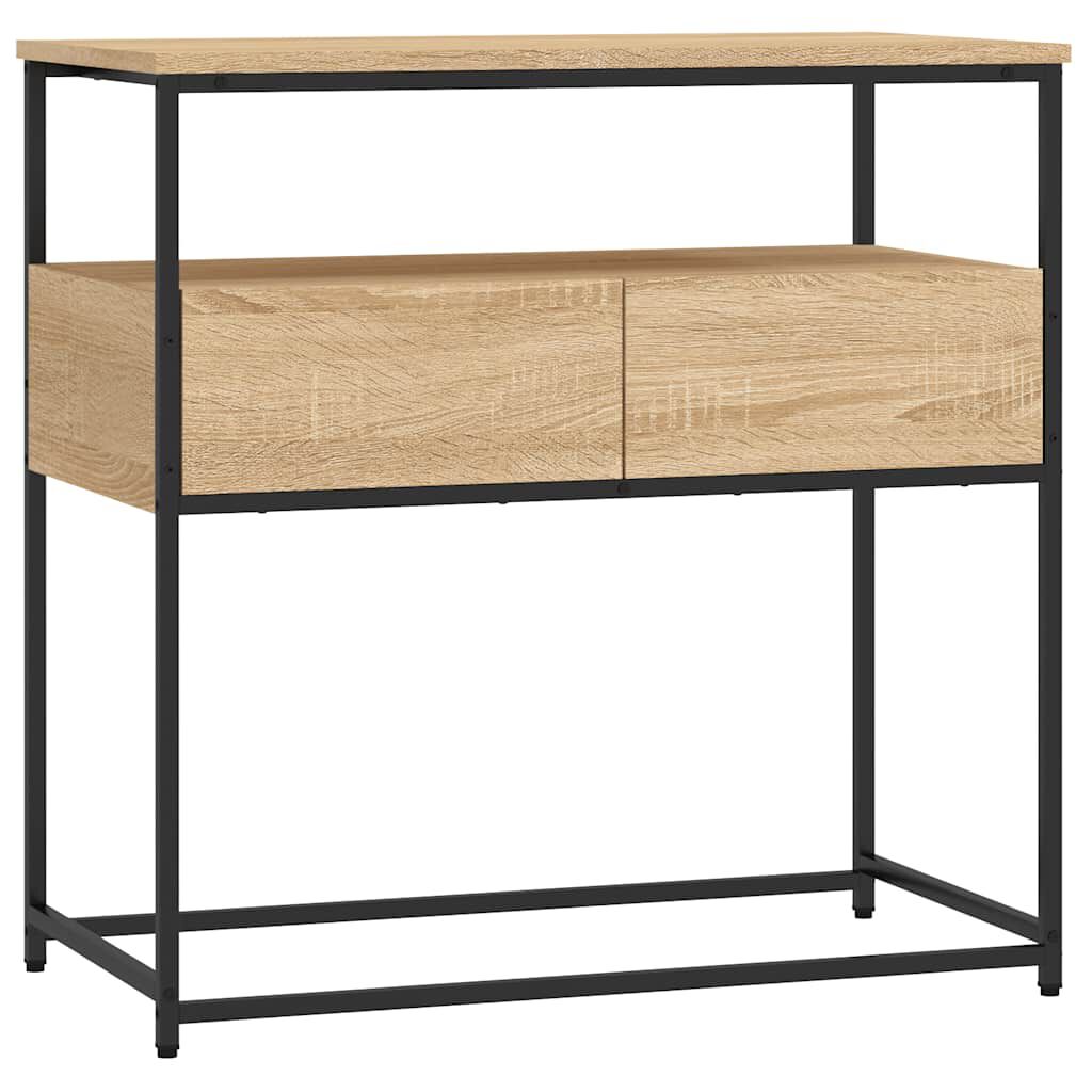 vidaXL Τραπέζι Κονσόλα Sonoma Δρυς 75x40x75 εκ. Επεξεργασμένο Ξύλο