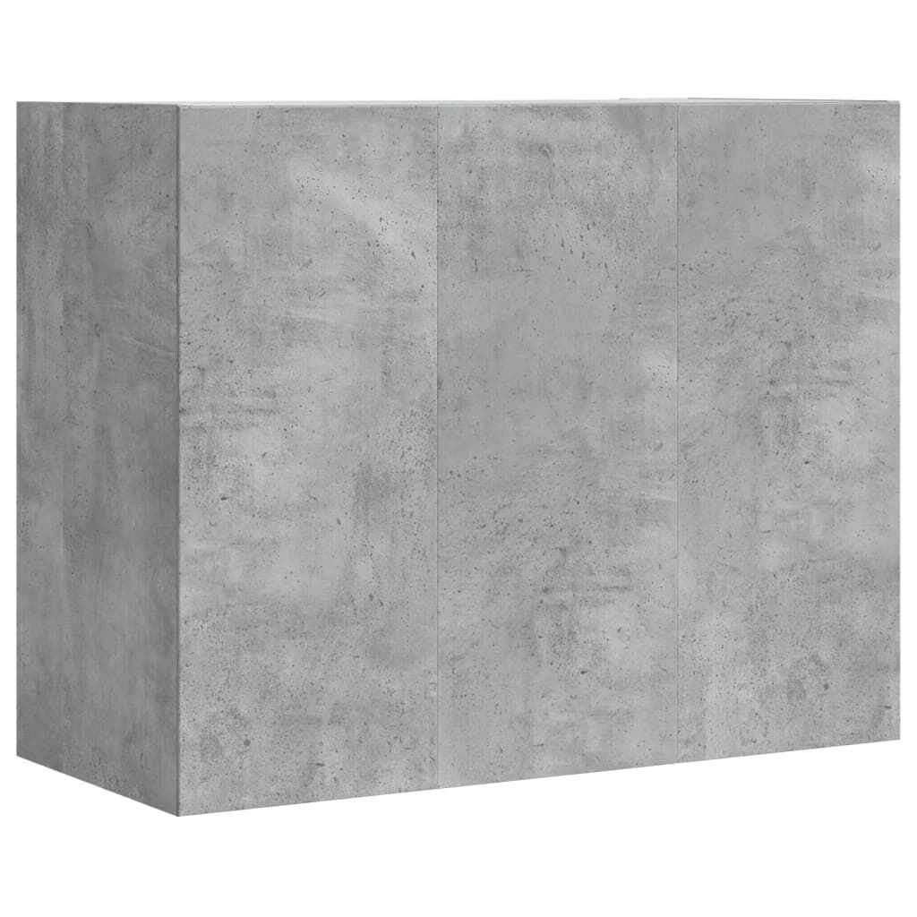 vidaXL Ντουλάπι Τοίχου Γκρι Σκυρ. 75x35x60 εκ. Επεξεργασμένο Ξύλο
