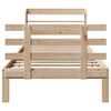 vidaXL Πλαίσιο Κρεβατιού με Κεφαλάρι 90x200 εκ. από Μασίφ Ξύλο Πεύκου