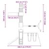 vidaXL Παιδική Χαρά Εξωτερικού Χώρου από Μασίφ Ξύλο Ψευδοτσούγκας