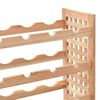 vidaXL Κάβα Κρασιών για 25 Μπουκάλια 63x25x73 εκ. Μασίφ Ξύλο Καρυδιάς