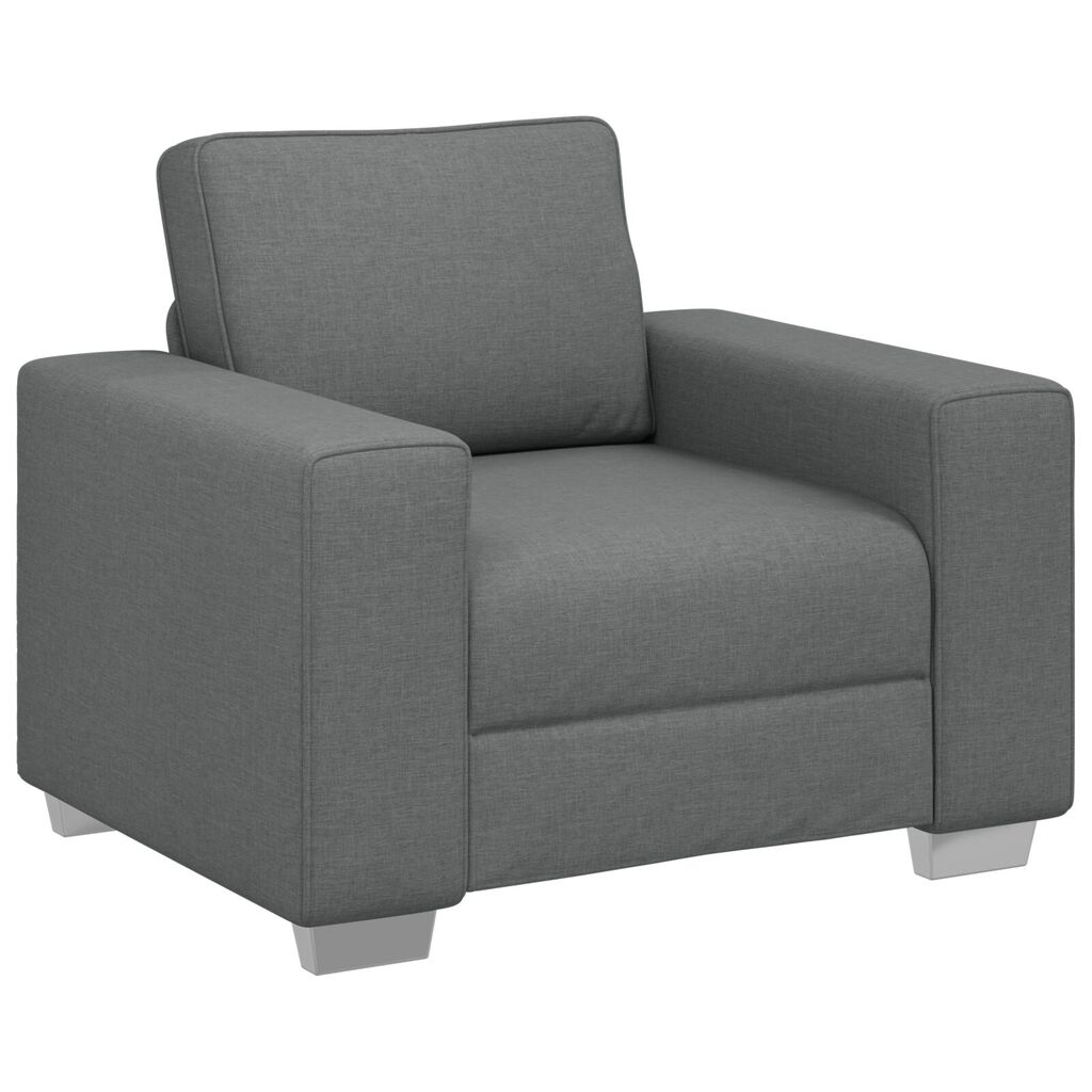 vidaXL Καναπές με μαξιλάρι Σκούρο γκρι 100 x 77 x 82 εκ ύφασμα
