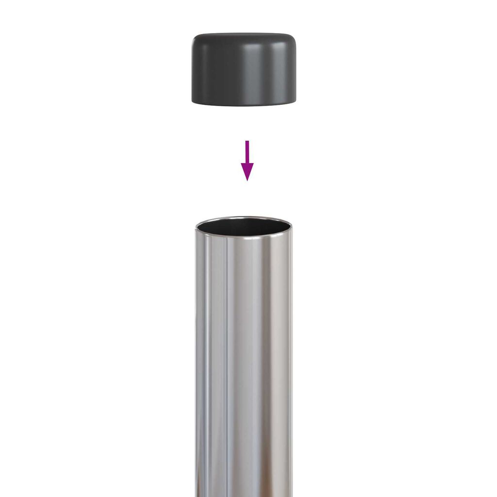 vidaXL Πό posts φράχτη 2 pcs Ασημί 50 cm Γαλβανισμένος χάλυβας
