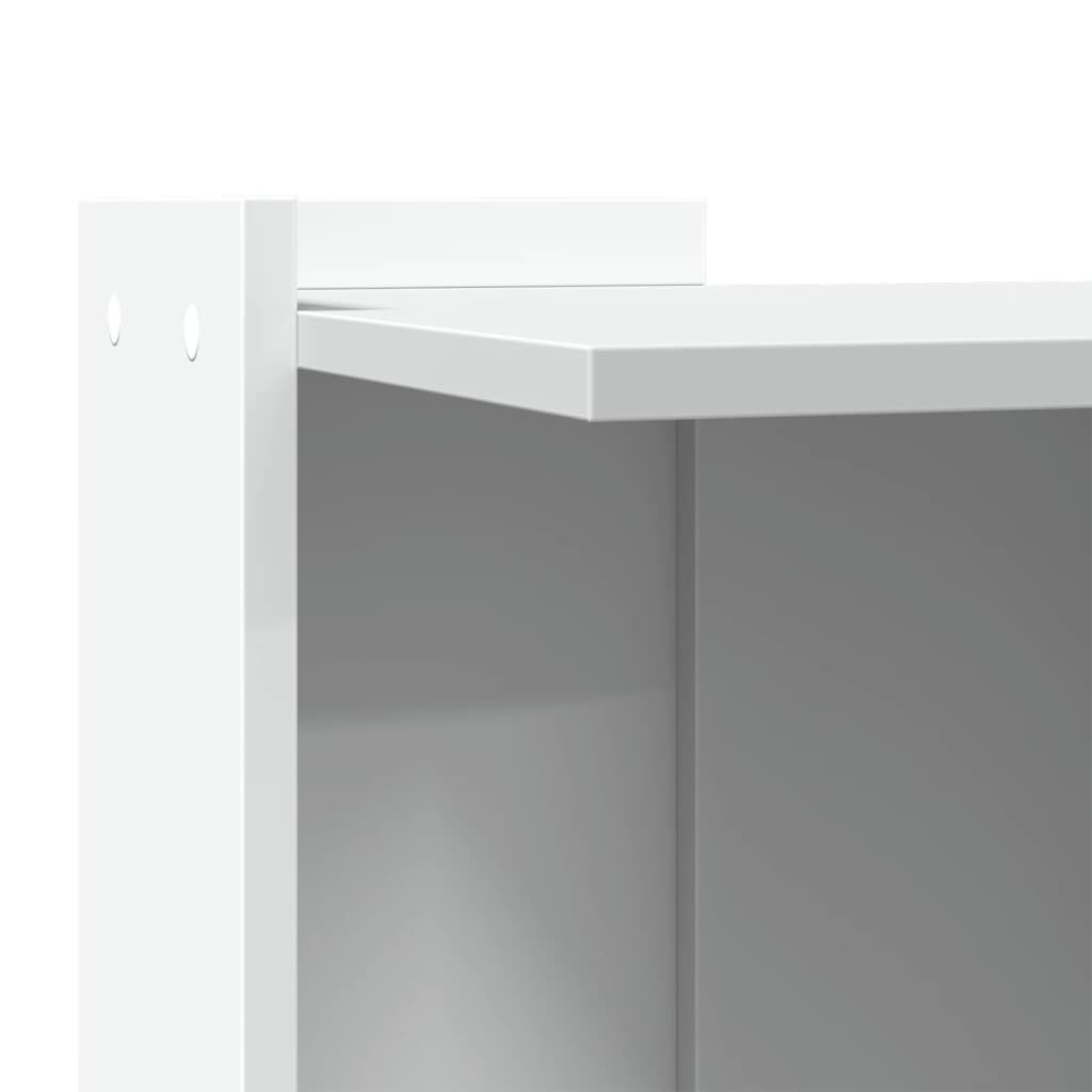 vidaXL Τουαλέτα Γάτας Περίφραξη Λευκό 53x53x51 εκ. Επεξεργασμ. Ξύλο