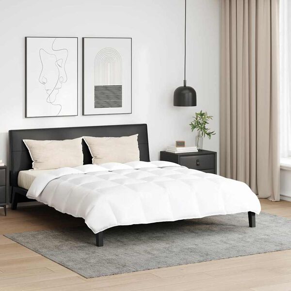 vidaXL Σετ Παπλωμάτων με μαξιλάρι 3 pcs Λευκό Φτέρος