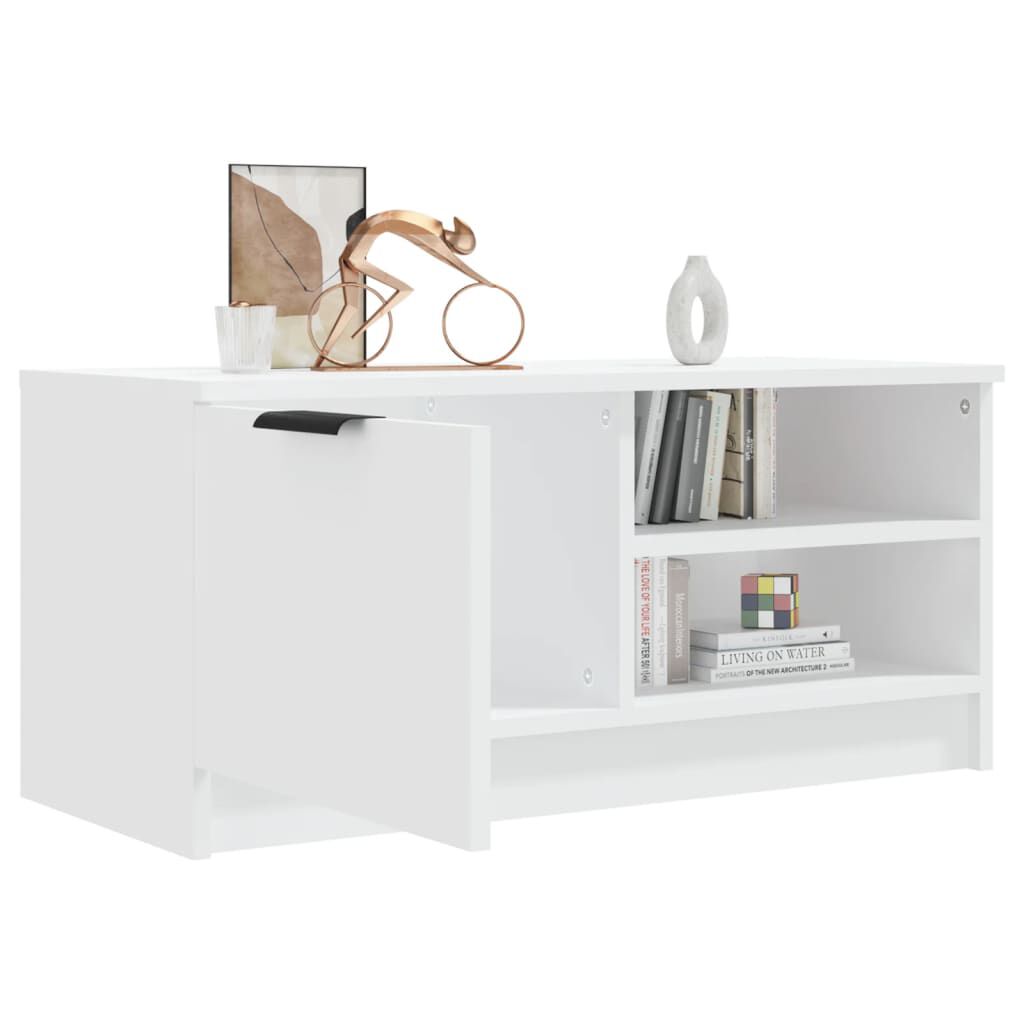 vidaXL Έπιπλο Τηλεόρασης Λευκό 80x35x36,5 εκ. Επεξεργασμένο Ξύλο