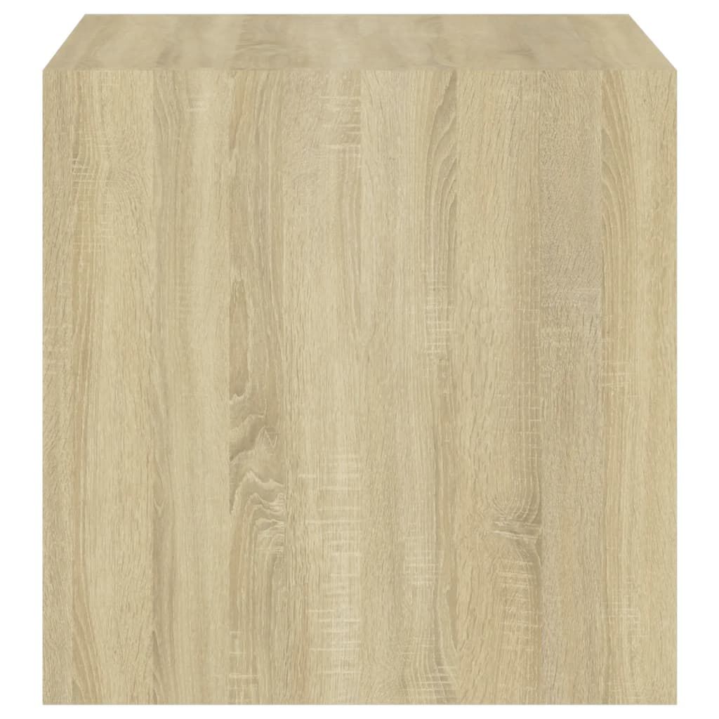 vidaXL Ντουλάπια Τοίχου 2 τεμ. Λευκά / Δρυς 37x37x37εκ. από Επεξ. Ξύλο