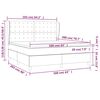 vidaXL &Kappa;&rho;&epsilon;&beta;ά&tau;&iota; Boxspring &mu;&epsilon; &Sigma;&tau;&rho;ώ&mu;&alpha; &Sigma;&kappa;&omicron;ύ&rho;&omicron; &Pi;&rho;ά&sigma;&iota;&nu;&omicron; 160x200&epsilon;&kappa;. &Beta;&epsilon;&lambda;&omicron;ύ&delta;&iota;&nu;&omicron;