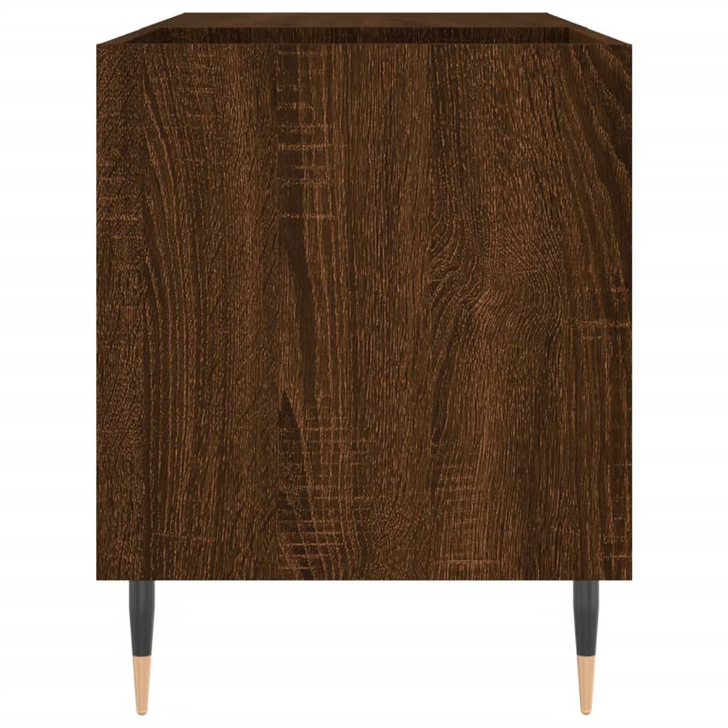 vidaXL Δισκοθήκη Καφέ Δρυς 85 x 38 x 48 εκ. από Επεξεργασμένο Ξύλο