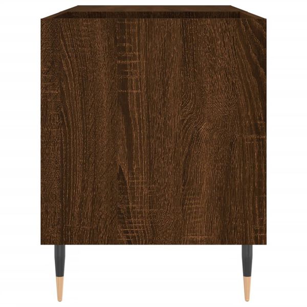 vidaXL Δισκοθήκη Καφέ Δρυς 85 x 38 x 48 εκ. από Επεξεργασμένο Ξύλο