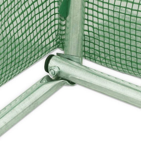 vidaXL Θερμοκήπιο Πράσινο 60 μ² 20 x 3 x 2 μ. με Ατσάλινο Πλαίσιο
