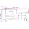 vidaXL Παπουτσοθήκη Γκρι Sonoma 102x35x55 εκ. από Επεξεργασμένο Ξύλο
