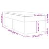 vidaXL Κρεβάτι Boxspring με Στρώμα Σκούρο Γκρι 100x200 εκ. Βελούδινο