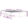 vidaXL Πλαίσιο Κρεβατιού Λευκό 120 x 200 εκ. Επεξεργ. Ξύλο