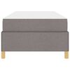 vidaXL Σκελετός Κρεβατιού με στρώμα Taupe 90 x 190 cm ύφασμα