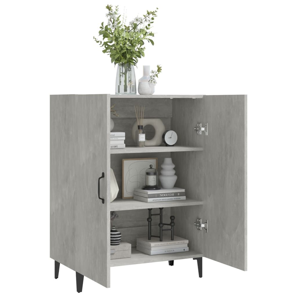 vidaXL Ντουλάπι Γκρι Σκυροδέματος 70 x 34 x 90εκ. Επεξεργασμένο Ξύλο