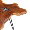 vidaXL Τραπεζάκι Σαλονιού 70x45 εκ. από Μασίφ Ξύλο Teak / Συνθ. Ρητίνη