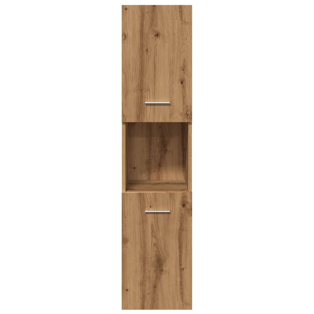 vidaXL Ντουλάπι Μπάνιου Κρεμαστό Παλ. Ξύλο 30x30x130 εκ. από Επ. Ξύλο