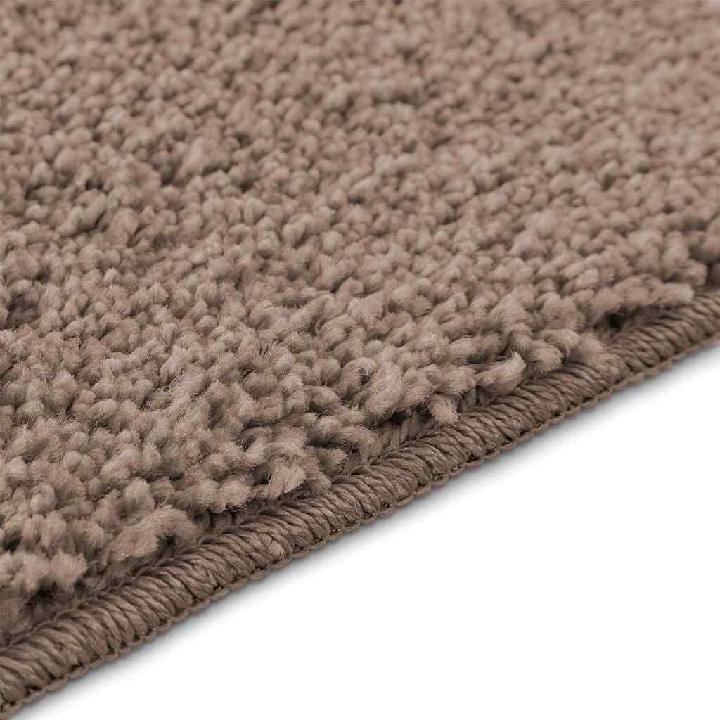 vidaXL Πατάκι μπάνιου 3 pcs Καφέ 50 x 50 cm Πολυπροπυλένιο
