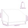 vidaXL Κάλυμμα Παγκάκι Κήπου Μαύρο 130 x 95 x 40 / 80 εκ Ύφασμα 420D