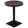 vidaXL &Tau;&rho;&alpha;&pi;έ&zeta;&iota; Bistro &Sigma;&tau;&rho;&omicron;&gamma;&gamma;&upsilon;&lambda;ό &Sigma;&kappa;&omicron;ύ&rho;&omicron; &Sigma;&tau;&alpha;&chi;&tau;ί 60 x 75 &epsilon;&kappa;. MDF / &Alpha;&tau;&sigma;ά&lambda;&iota;
