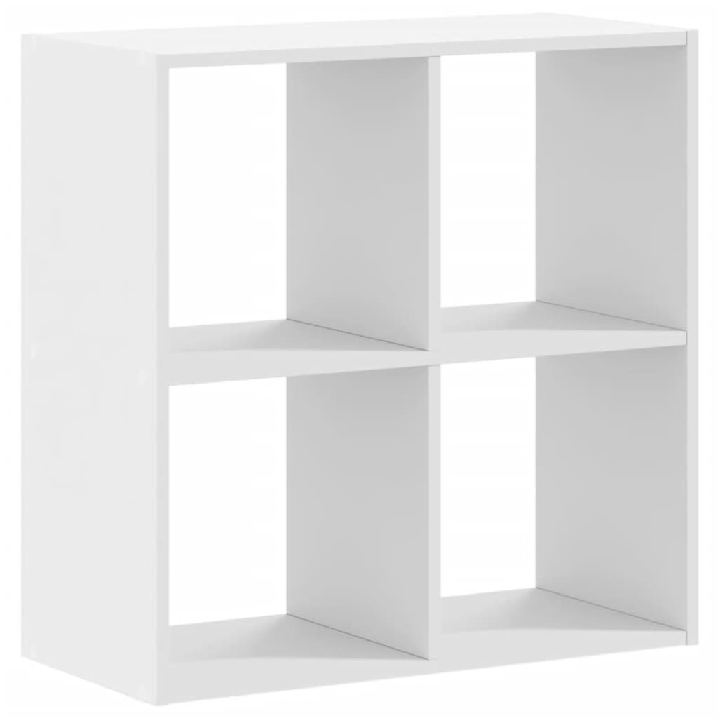 vidaXL Βιβλιοθήκη Λευκή 68,5x32x68,5 εκ. από Επεξεργασμένο Ξύλο