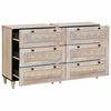 vidaXL Πλαϊνό γραφείο 2 pcs Λευκό 60 x 33 x 75 cm Μασίφ ξύλο μάνγκο