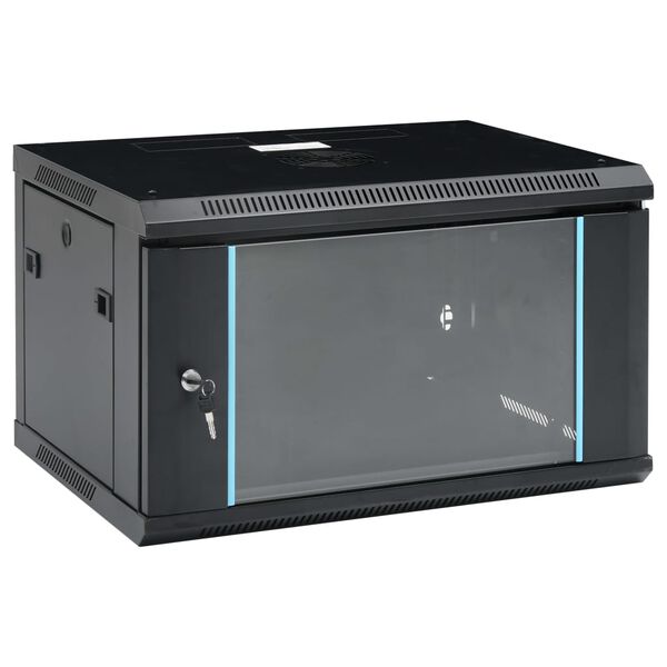 vidaXL Καμπίνα Δικτύου Επιτοίχια 6U 19'' IP20 600x450x375 χιλ.