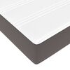 vidaXL Οθωμανικό κρεβάτι με στρώμα Γκρι 100x200cm Faux Leather
