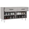 vidaXL Παπουτσοθήκη Γκρι Sonoma 102x35x55 εκ. από Επεξεργασμένο Ξύλο