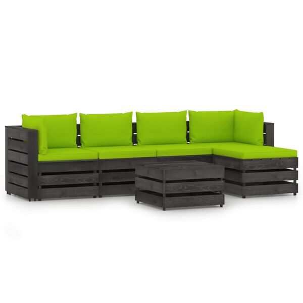 vidaXL &Sigma;&alpha;&lambda;ό&nu;&iota; &Kappa;ή&pi;&omicron;&upsilon; &Sigma;&epsilon;&tau; 6 &Tau;&epsilon;&mu;&alpha;&chi;ί&omega;&nu; &Gamma;&kappa;&rho;&iota; &Epsilon;&mu;&pi;&omicron;&tau;&iota;&sigma;&mu;έ&nu;&omicron; &Xi;ύ&lambda;&omicron; &mu;&epsilon; &Mu;&alpha;&xi;&iota;&lambda;ά&rho;&iota;&alpha;