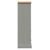 vidaXL Βιβλιοθήκη VIGO Γκρι 60 x 35 x 114,5 εκ. από Μασίφ Ξύλο Πεύκου