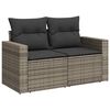 vidaXL Σετ Καναπέ Κήπου 8 pcs Γκρι συνθετικό ρατάν