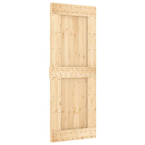 vidaXL Πόρτα NARVIK 80 x 210 εκ. από Μασίφ Ξύλο Πεύκου