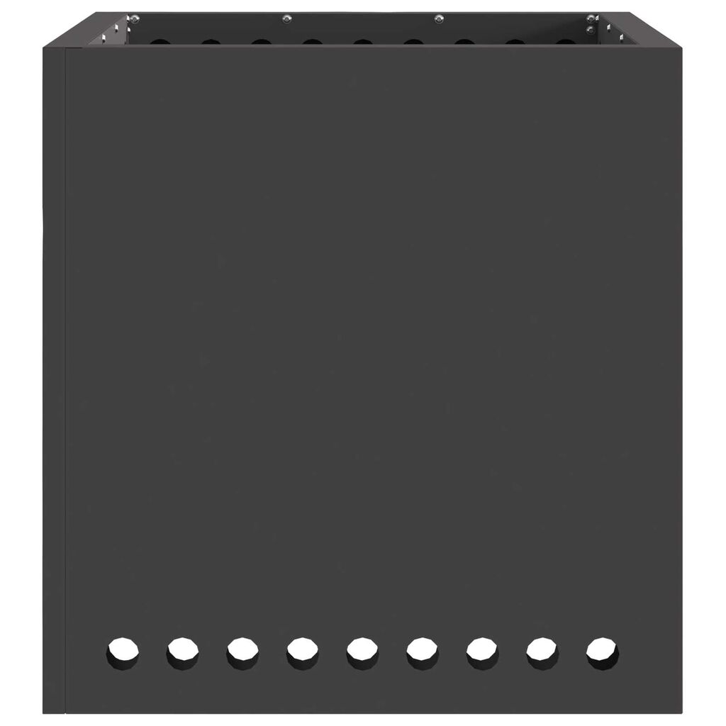 vidaXL Συγκεντρωτής Καπνού Τετράγωνος Μαύρος 48x48x50 εκ Ατσάλι