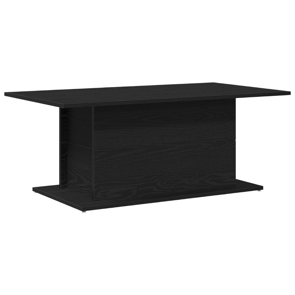 vidaXL Τραπεζάκι Σαλονιού Μαύρο Ραμμένο 102x55,5x40 εκ Επεξεργασμένο Ξύλο