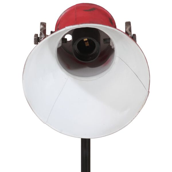 vidaXL Φωτιστικό Δαπέδου 25 W Αντικέ Κόκκινο 35x35x65/95 εκ. Ε27