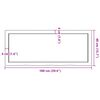 vidaXL Επιφ Τραπεζιού Αν Καφέ 100x40x(2-6)εκ. Επεξ. Μασίφ Ξύλο Δρυός