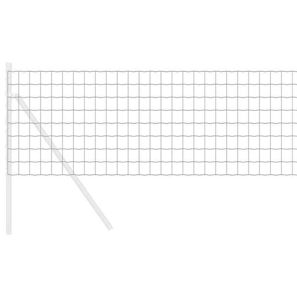 vidaXL Φράχτης Εuro Γκρι 0.6 x 25 μ Σίδηρος με επικάλυψη PVC