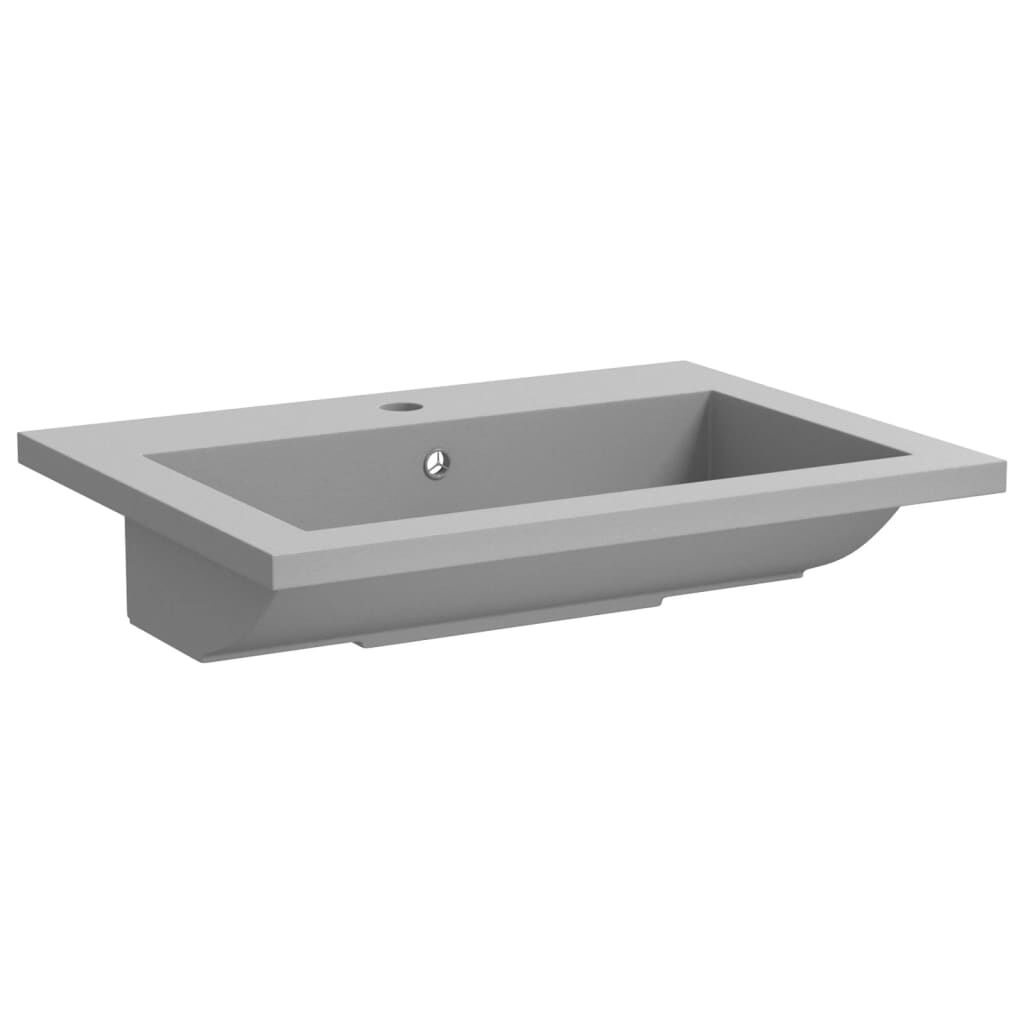 vidaXL Νιπτήρας Γκρι 600 x 450 x 120 χιλ. Γρανιτένιος