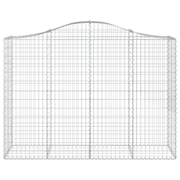 vidaXL Συρματοκιβώτια Τοξωτά 7 τεμ. 200x50x140/160 εκ. Γαλβαν. Ατσάλι